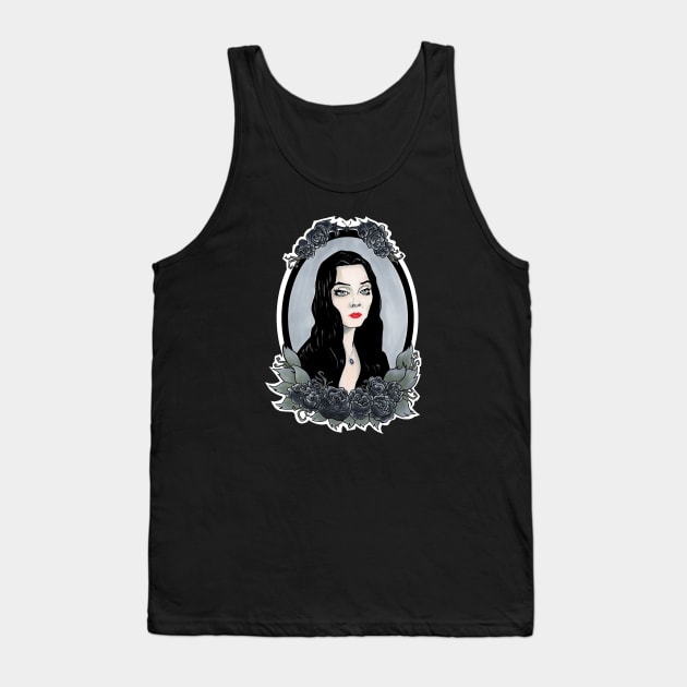 Morticia Addams Tank Top by GreyDawn